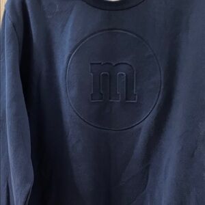 M&M'S Navy Blue Embossed Logo SweatShirt